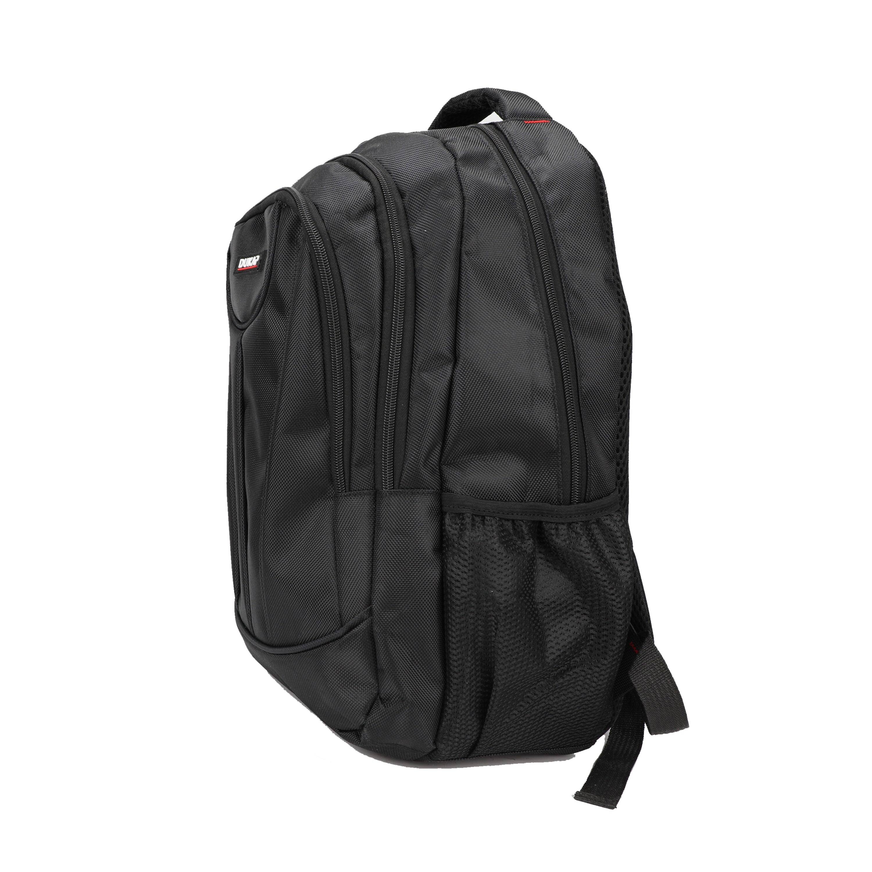 Left. DUKAP - EDGE Executive Backpack for Laptops up to 15.6'' - BLACK.