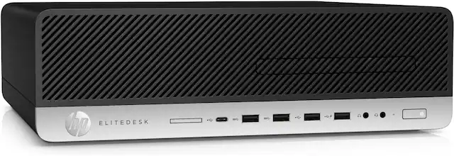 Front. HP - HP EliteDesk 800G5 Small Form Factor i5-9500 16GB 512GB SSD Windows 11 Pro - Black.