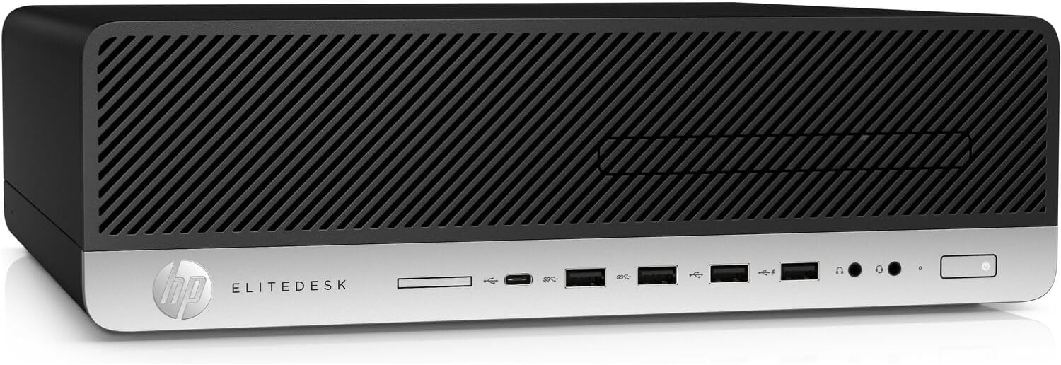 Front. HP - HP EliteDesk 800G5 Small Form Factor i5-9500 16GB 512GB SSD Windows 11 Pro - Black.