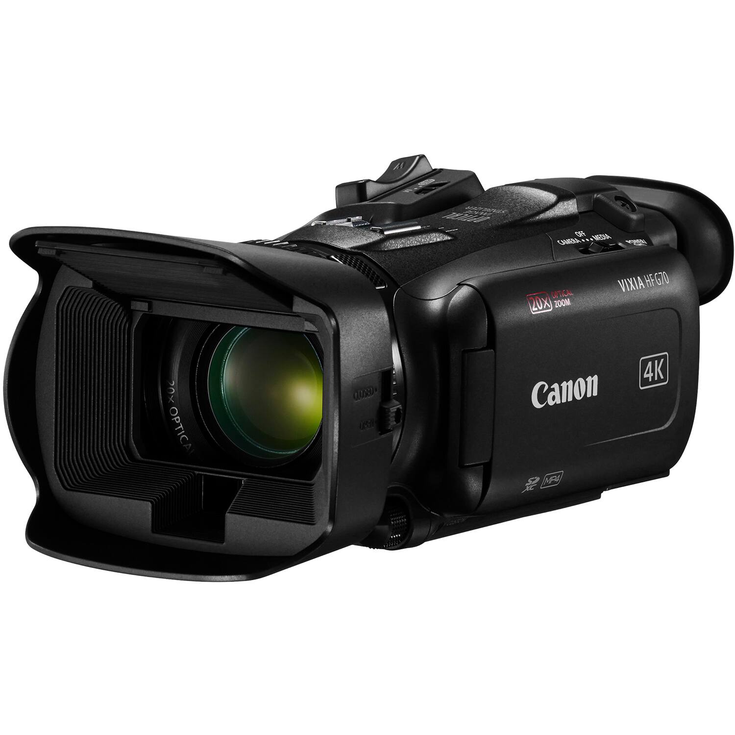 STABILIZER OPTILLO  
OFF MEDIA CAMERA  
OPTICAL 20X ZOOM  
VIXIA HFG70  
OPTICA  
100% USA  
4K Canon MPA