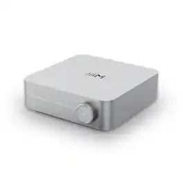 WiiM - Amp Multiroom Streaming Amplifier with AirPlay, Google Cast, Alexa, Voice Control, Silver