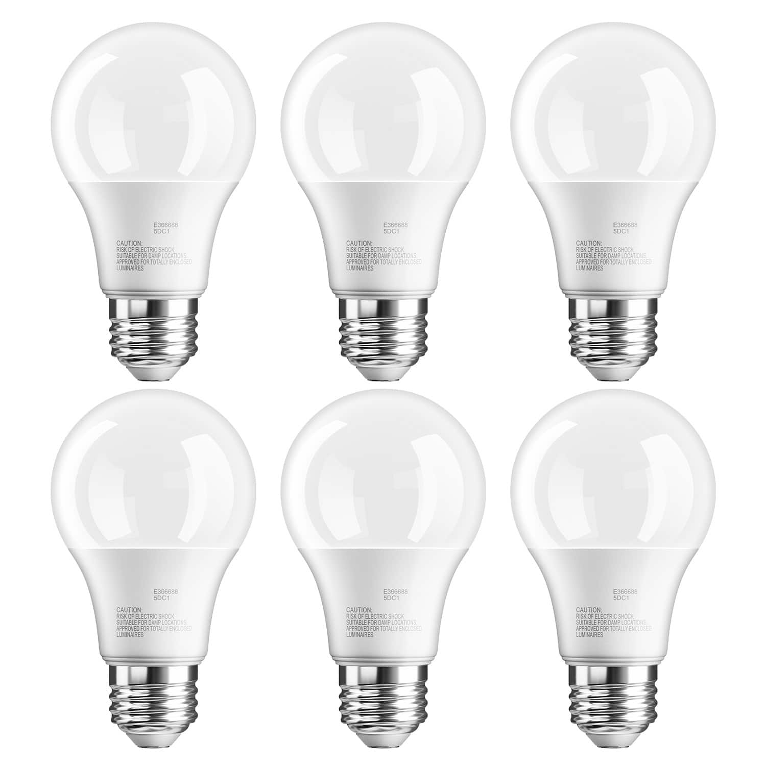 DAYBETTER - 60-Watt Equivalent A19 Standard Bulb Shape Non-Dimmable LED Light Bulb 5000K Daylight