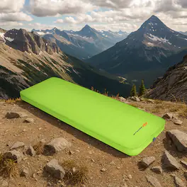 BreeBe - Self-Inflating Foldable Camping Pad with Storage Bag - Green