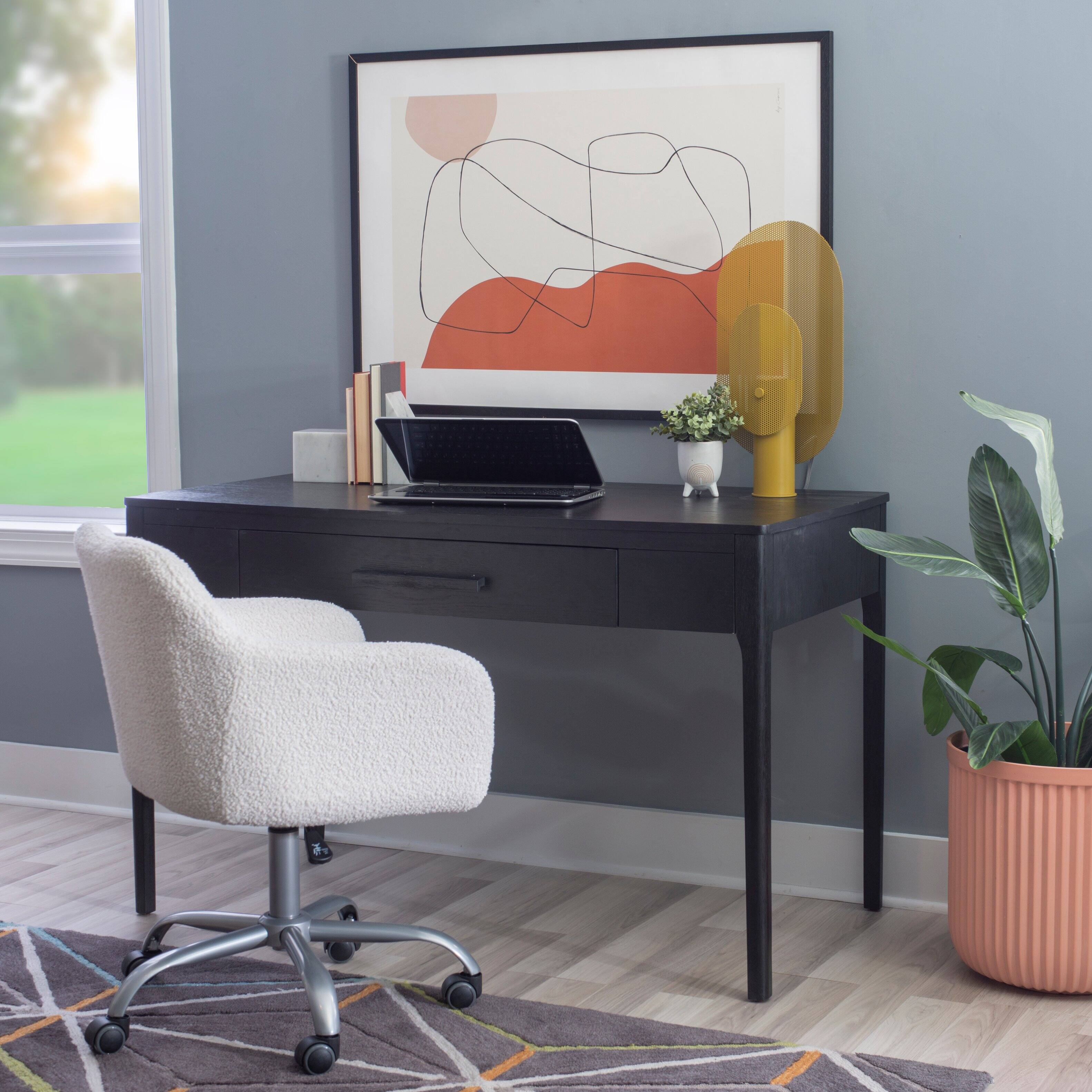 Alt View Zoom 17. Linon Home Décor - Messing One-Drawer Desk - Black.