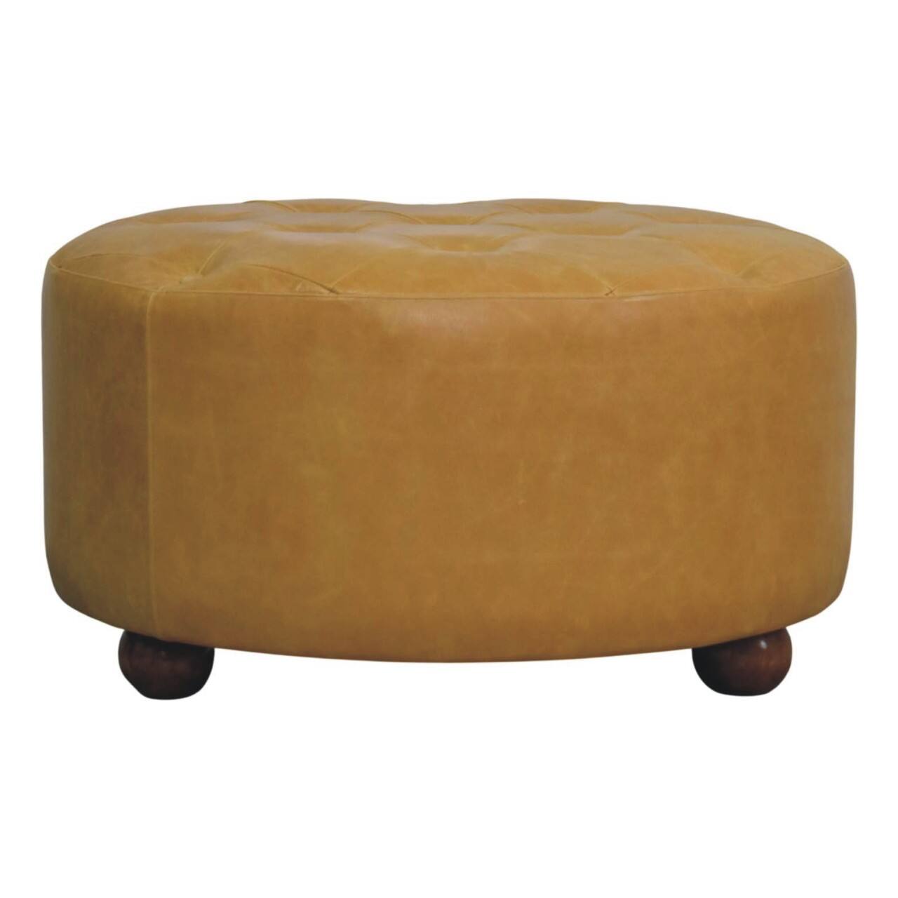 Left. Artisan Furniture - Artisan Furniture Solid Wood Amber Oak Leather Coffee Table, Brown - Brown.