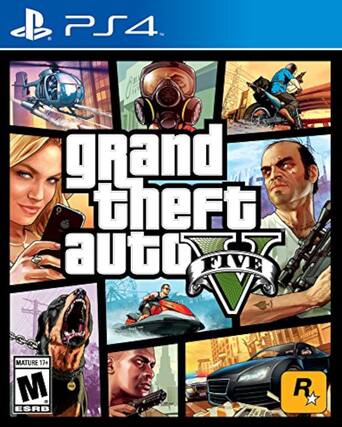 PS4
Grand Theft Auto V
MATURE 17+
M ESRB
R - M (Mature 17+)