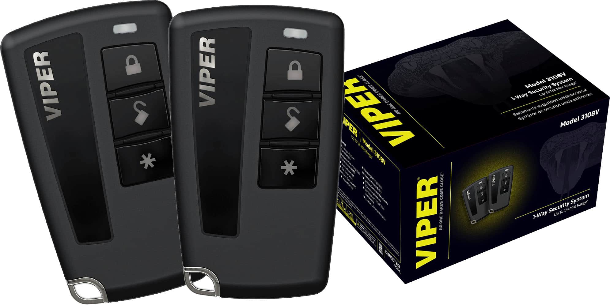 Viper - 1-Way Security System with Keyless Entry (Remote Start Not Included) - Installation Included - Front_Zoom
