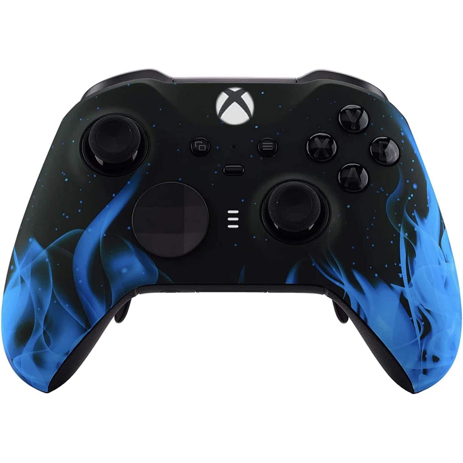 Custom Controllerzz - Custom Elite Series 2 Wireless Controller for Xbox Series X, Xbox Series S, Xbox One - Blue Flame