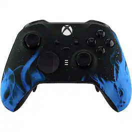 Custom Controllerzz - Custom Elite Series 2 Wireless Controller for Xbox Series X, Xbox Series S, Xbox One - Blue Flame