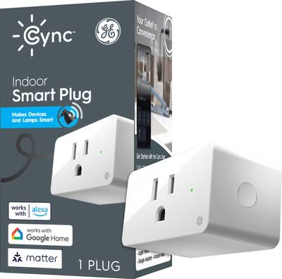 Cync Outlet GE Cync Indoor Smart Plug, Matter Compatible White 93131363 - Best Buy