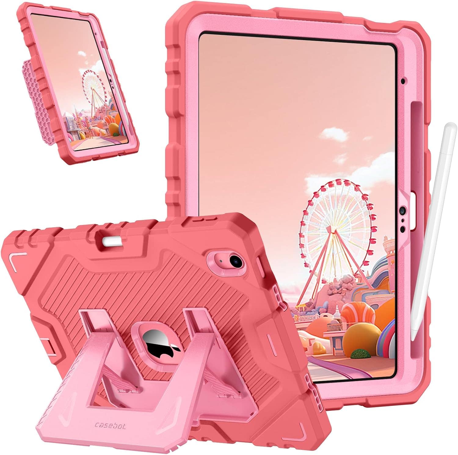 "Fintie - Kid-Friendly Case for iPad (A16) 11th Gen 11-inch/iPad 10th Gen 10.9""| Fully-Body Rugged Heavy-Duty Kickstand Cover - Pink" price history on PriceWatchPro