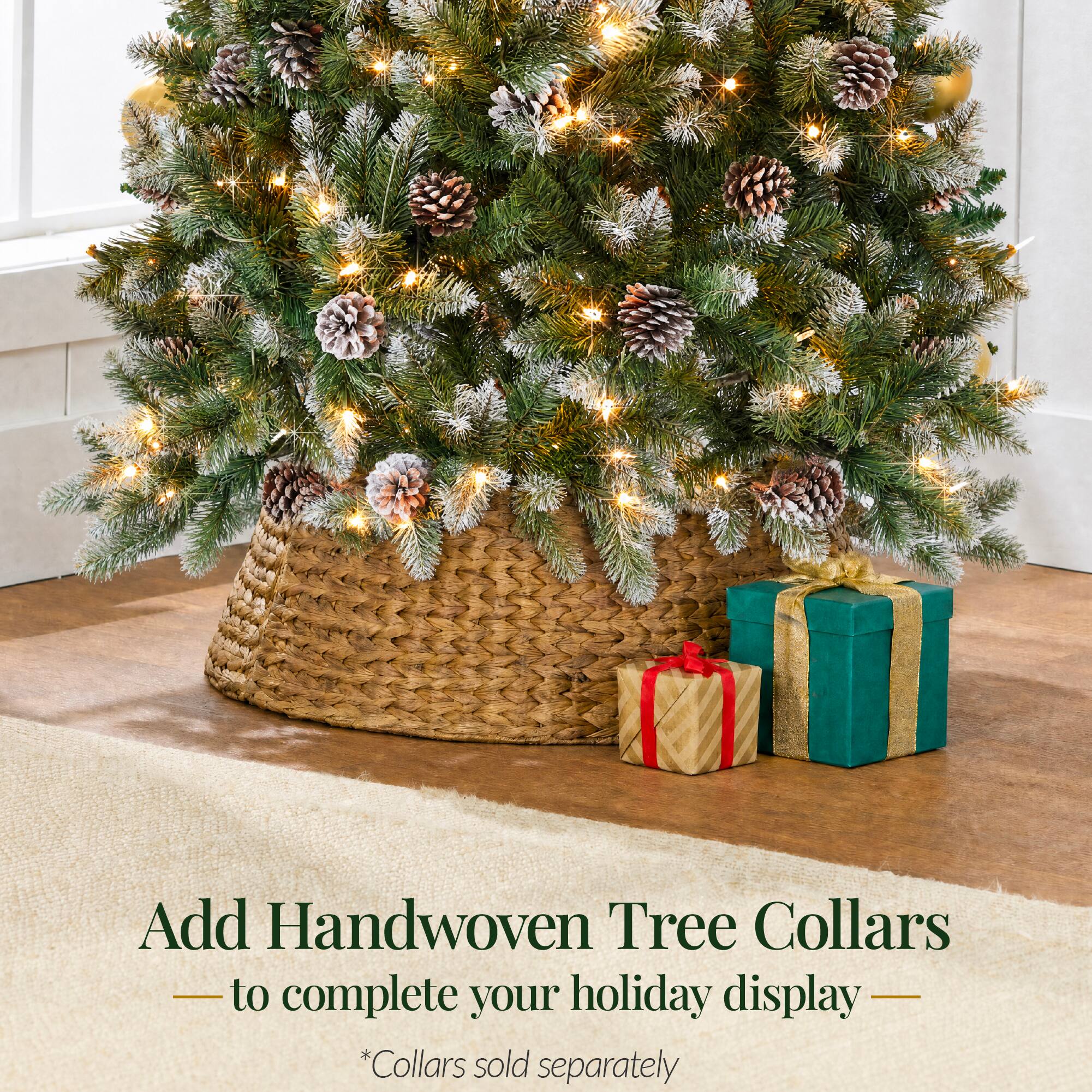Add Handwoven Tree Collars - to complete your holiday display - *Collars sold separately