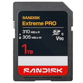 SANDISK - Extreme PRO UHS-II V90 SDXC Memory Card - 1TB, Single