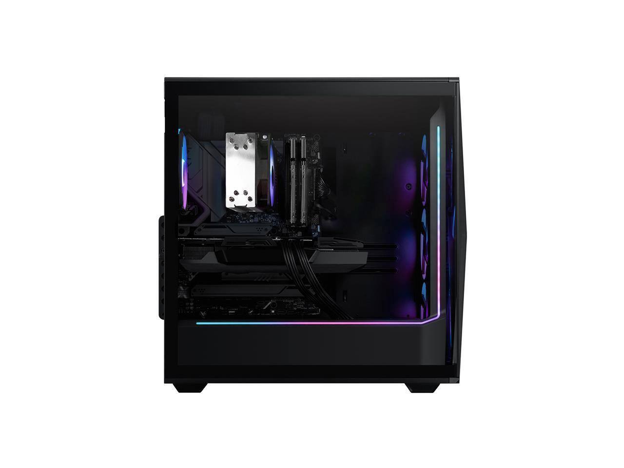 Alt View 2. iBUYPOWER - iBUYPOWER Gaming PC - AMD Ryzen 7 5700, RTX 4060 Ti 8GB, 16GB DDR4, 1TB NVMe SSD - Black.