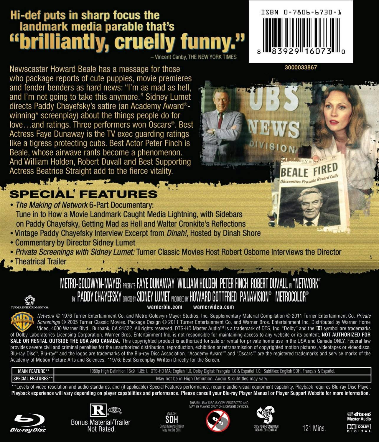 Back. Network [Blu-ray].