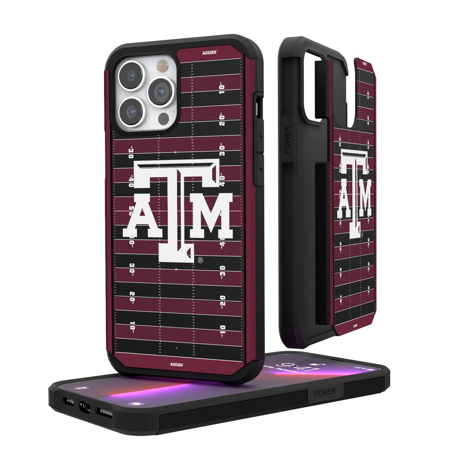 Keyscaper - NCAA - Texas A&M Aggies Field iPhone Rugged Case - 16 - Multicolor price history on PriceWatchPro