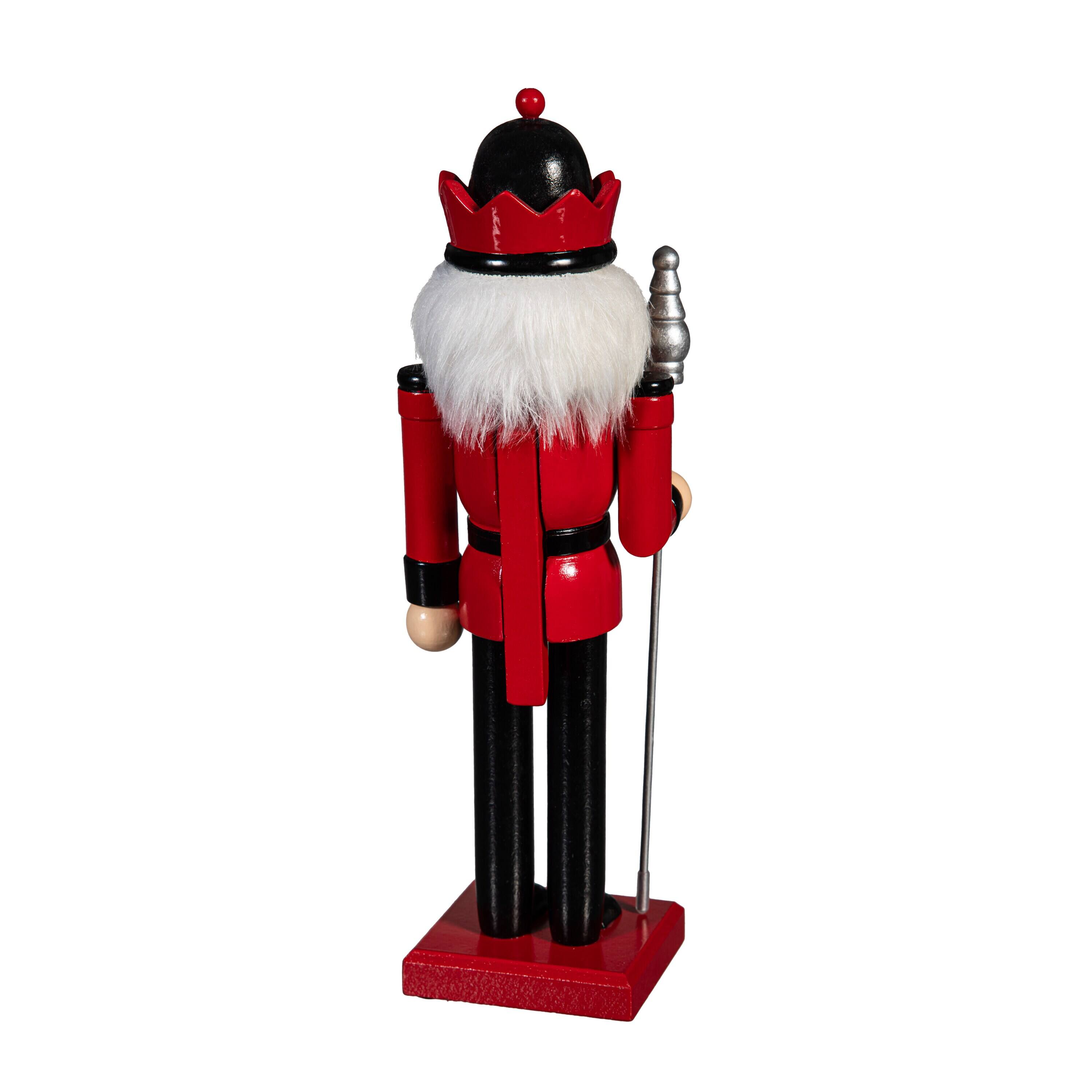 Alt View 1. Evergreen Enterprises - Wisconsin Badgers 12" Wooden Nutcracker Statue - Multicolor.