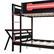 Alt View 1. Anysun - Full Size Bunk Bed with Two Built-In Gaming Desks, USB Desktop Ports & Pegboard Organizer, Gaming Bunk Frame for Gamer - Red.