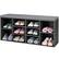 Alt View 15. Costway - Entryway Padded Shoe Storage Bench 10-Cube Organizer Bench Adjustable Grey - Grey.