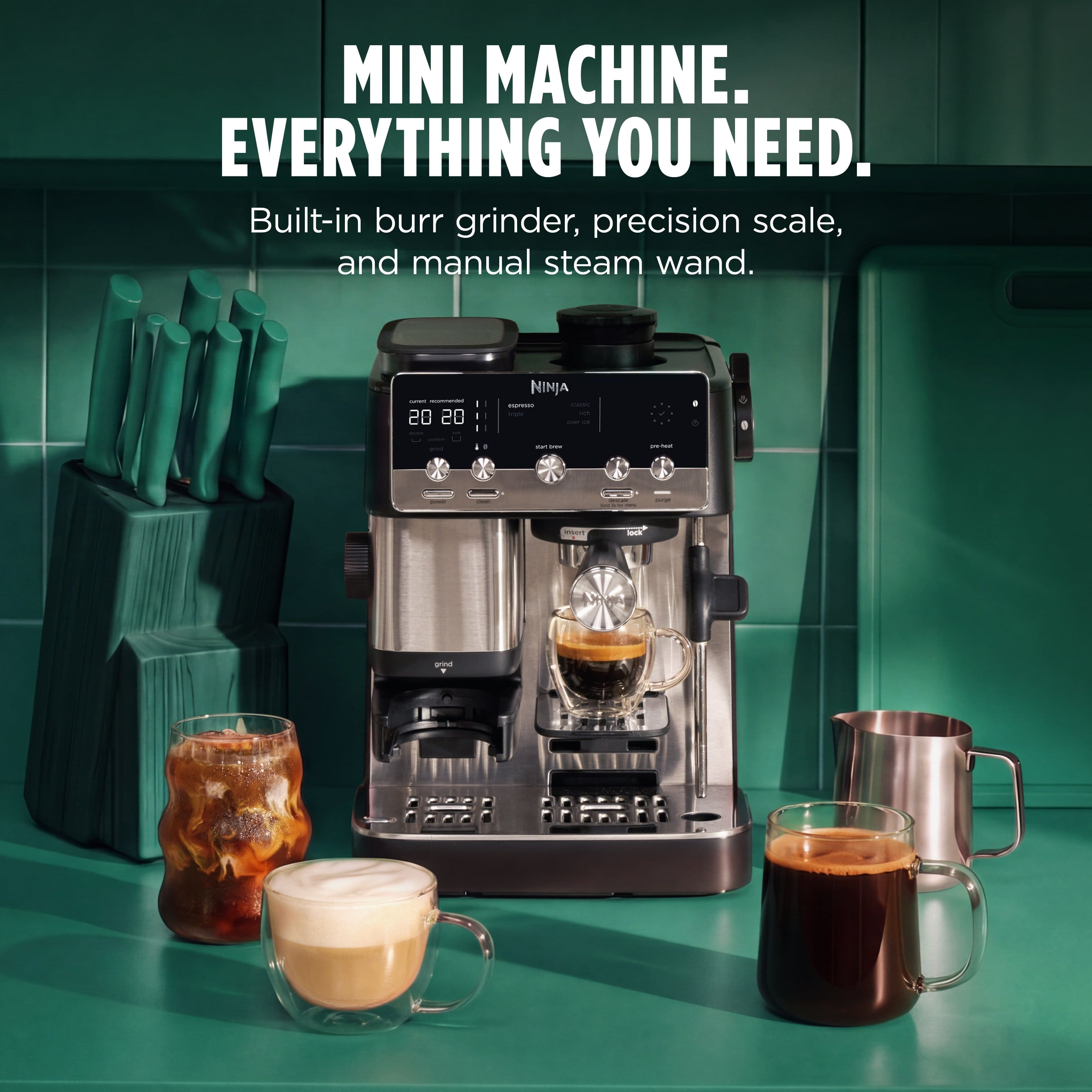 Ninja Luxe Café Mini Espresso Machine & Drip Coffee Maker with