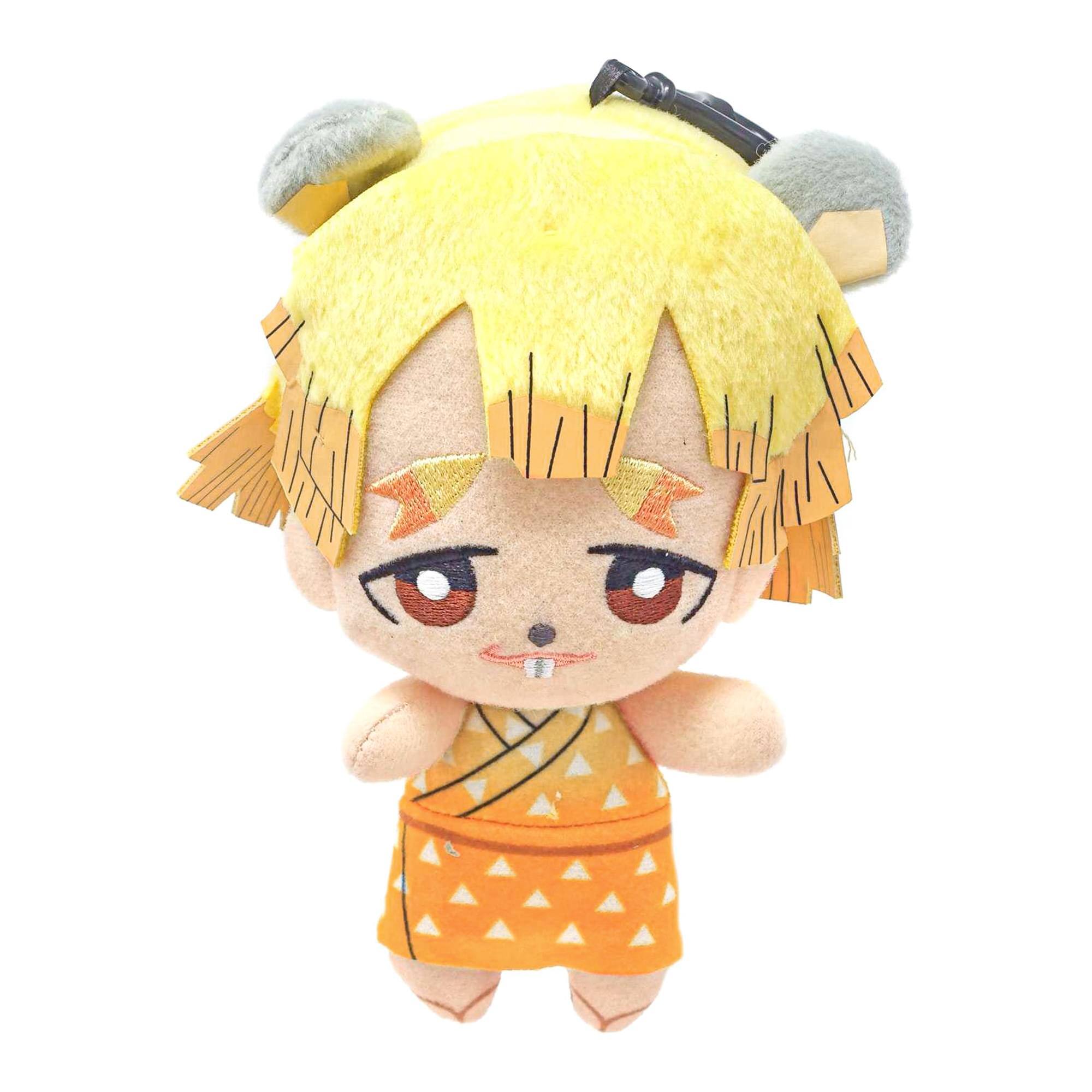 Alt View 1. Banpresto - Demon Slayer 6 Inch Tomonui Plush Series 4 | Zenistu (Chuitsu) - Orange.