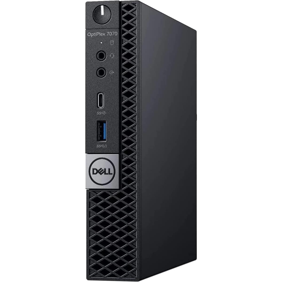 Refurbished Dell OptiPlex 7070 Micro Desktop – Intel Core i7-9700T – 16GB Memory – 512GB SSD - Black - Left_Zoom