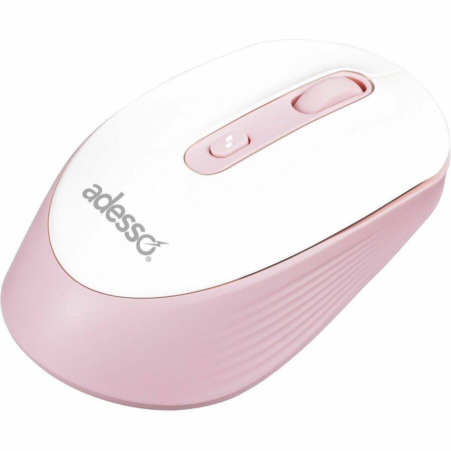 Alt View 1. Adesso - Adesso iMouse A30P Wireless Mouse with AI CoPilot Shortcut Button (Pink) - Optical - Wireless - 30 ft - Radio Frequency - Pink.