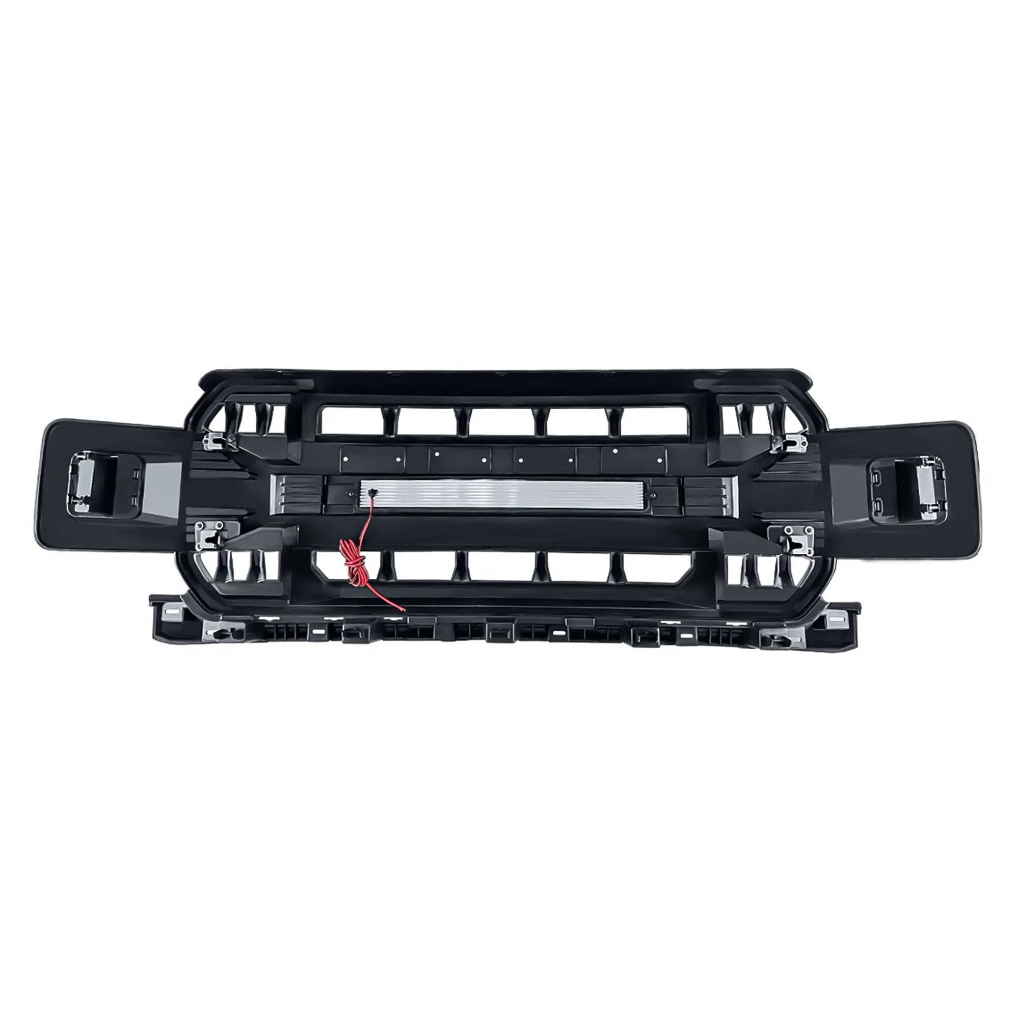 Alt View 8. AMERICAN MODIFIED - AMERICAN MODIFIED Armor Grille Compatible with 2018-2020 Ford F150, Glossy Black - Glossy Black.
