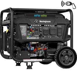 Westinghouse - 7,500/6,000-Watt Dual Fuel Gas and Propane Powered Portable EFI Generator with Remote Electric Start, CO Sensor - Black