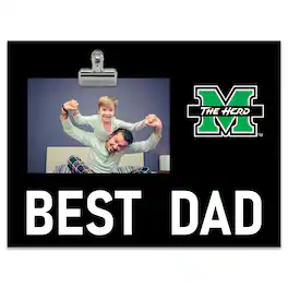 Fan Creations - Marshall Thundering Herd 8" x 10.5" Briteline Best Dad Clip Frame - Multicolor