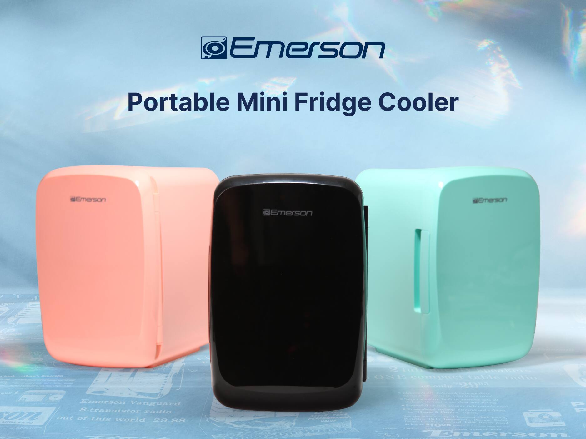 Emerson Portable Mini Fridge Cooler, Emerson Vanguard S-transistor radio out of this world 29.88