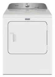 Maytag - 7.0 Cu. Ft. Electric Dryer with Steam and Pet Pro System - White - Front_Zoom