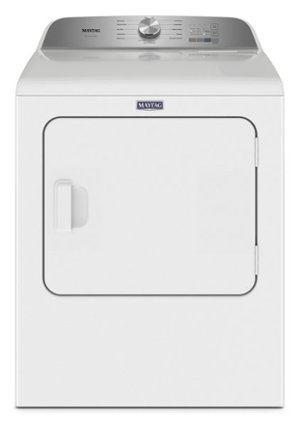 Maytag - 7.0 Cu. Ft. Electric Dryer with Steam and Pet Pro System - White