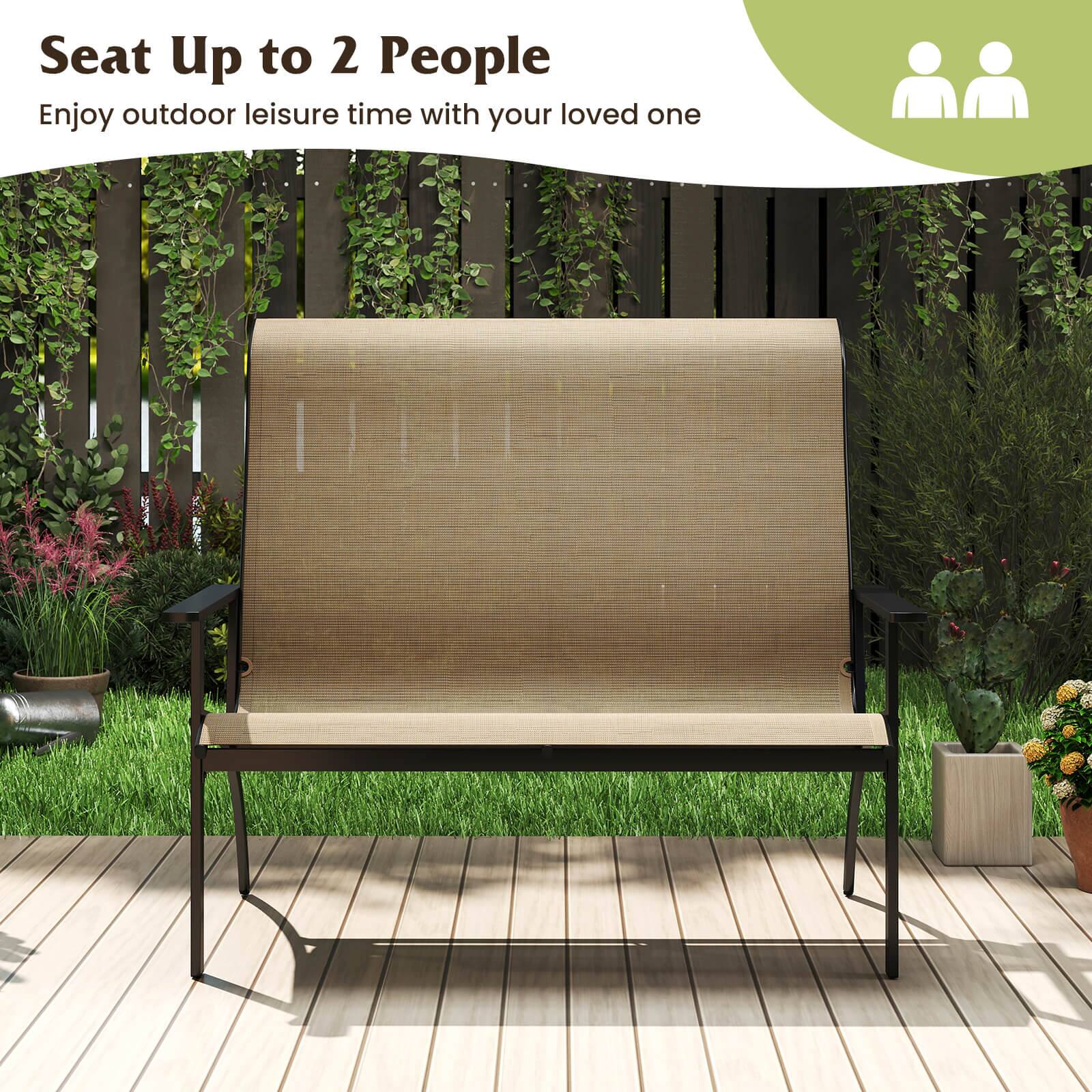 Seat Up to 2 People  
Enjoy outdoor leisure time with your loved one