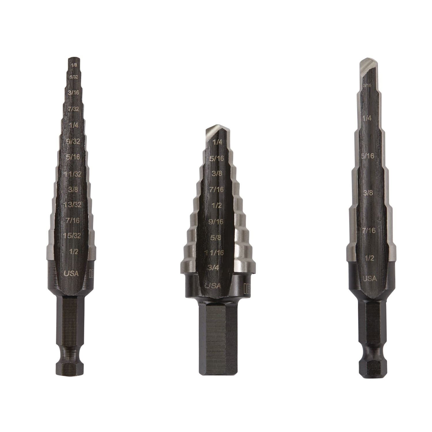 Irwin - Unibit Assorted  L High Speed Steel Step Drill Bit Set 3 pc