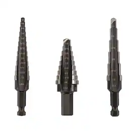 Irwin - Unibit Assorted L High Speed Steel Step Drill Bit Set 3 pc
