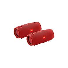 Front. JBL - JBL Xtreme 2 Portable Wireless Bluetooth Speakers - Pair (Red) - Red.