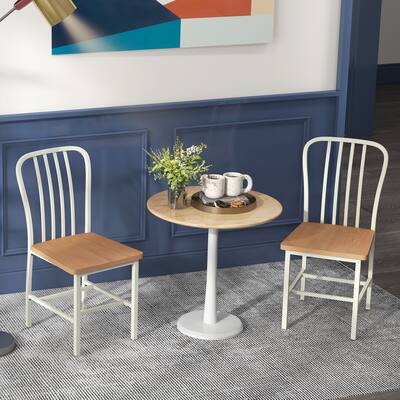 Gymax Dining Chair Set of 4 Armless Spindle Back Kitchen
