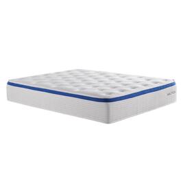 Nautica - 12" Renew Hybrid Mattress - WHITE/BLUE
