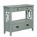 Alt View 1. GOODSILO - Farmhouse Pine Wood Console Table with Drawers and Storage Shelf for Entryway Living Room Bedroom Hallway Kitchen - Retro Blue.