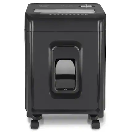 Front. Aurora - Aurora AU830MA High-Security 8-Sheet Micro-Cut Paper and Credit Card Shredder/ 20 Minutes/Security Level P-5 - Black.