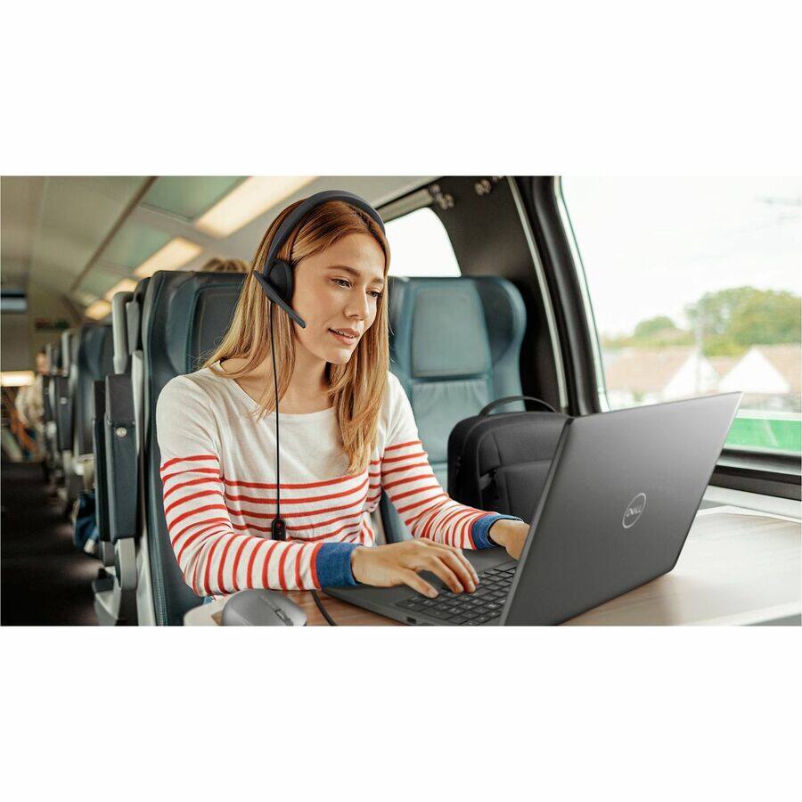 Alt View 1. Dell - Dell Wired Headset - WH3024 - Microsoft Teams Certification - Stereo - USB Type C - Wired - 20 Hz to 20 kHz - On-ear - Red.