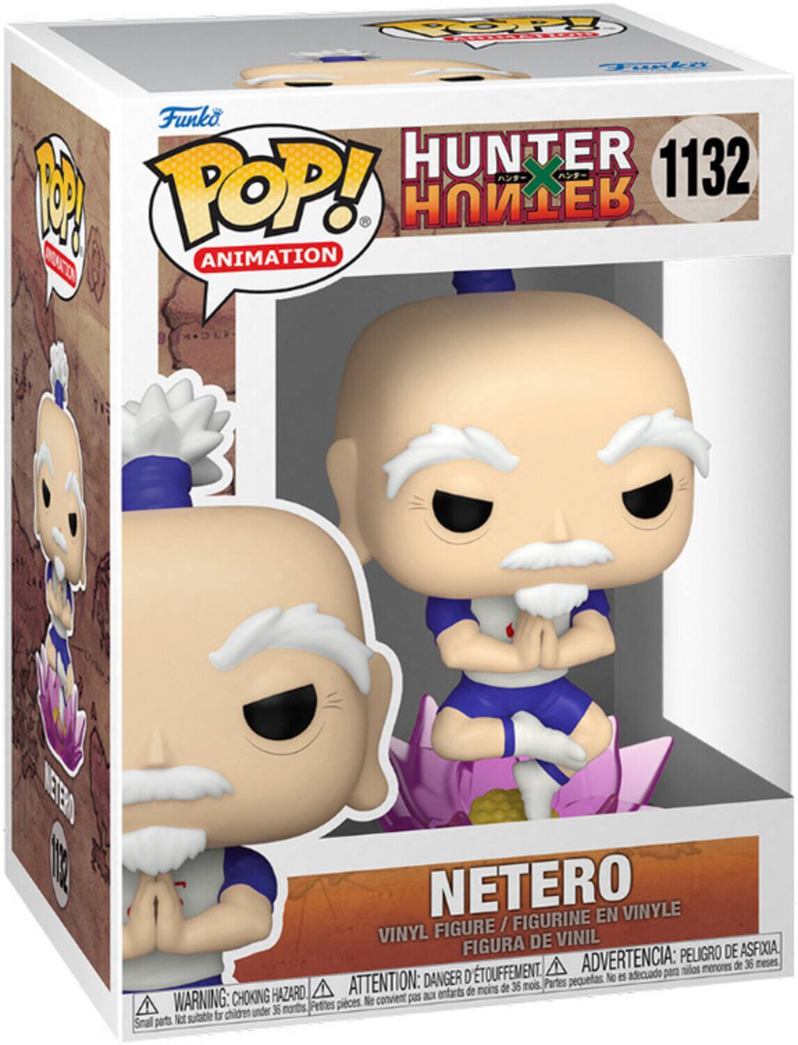 OOPP FHIL Tala Funko HUNTER X 1132 1 POP! RE RDRCO ANIMATION RUCK 11O 1E NETERO FIGURINE EN VINYLE FIGURE / VINYL DE VINIL FIGURA PELIGRO DE ASFIXIA TOUFFEMENT. ADVERTENCIA: para nios menores de 36 meses DANGER D pequeas. No es adecuado HAZARD ATTENTION: entarts de moins de 36 mois Partes WARNING: CHOKING Ne convient pas a 36 notths Petites pieces. sutable fr chidren under Small pats Not