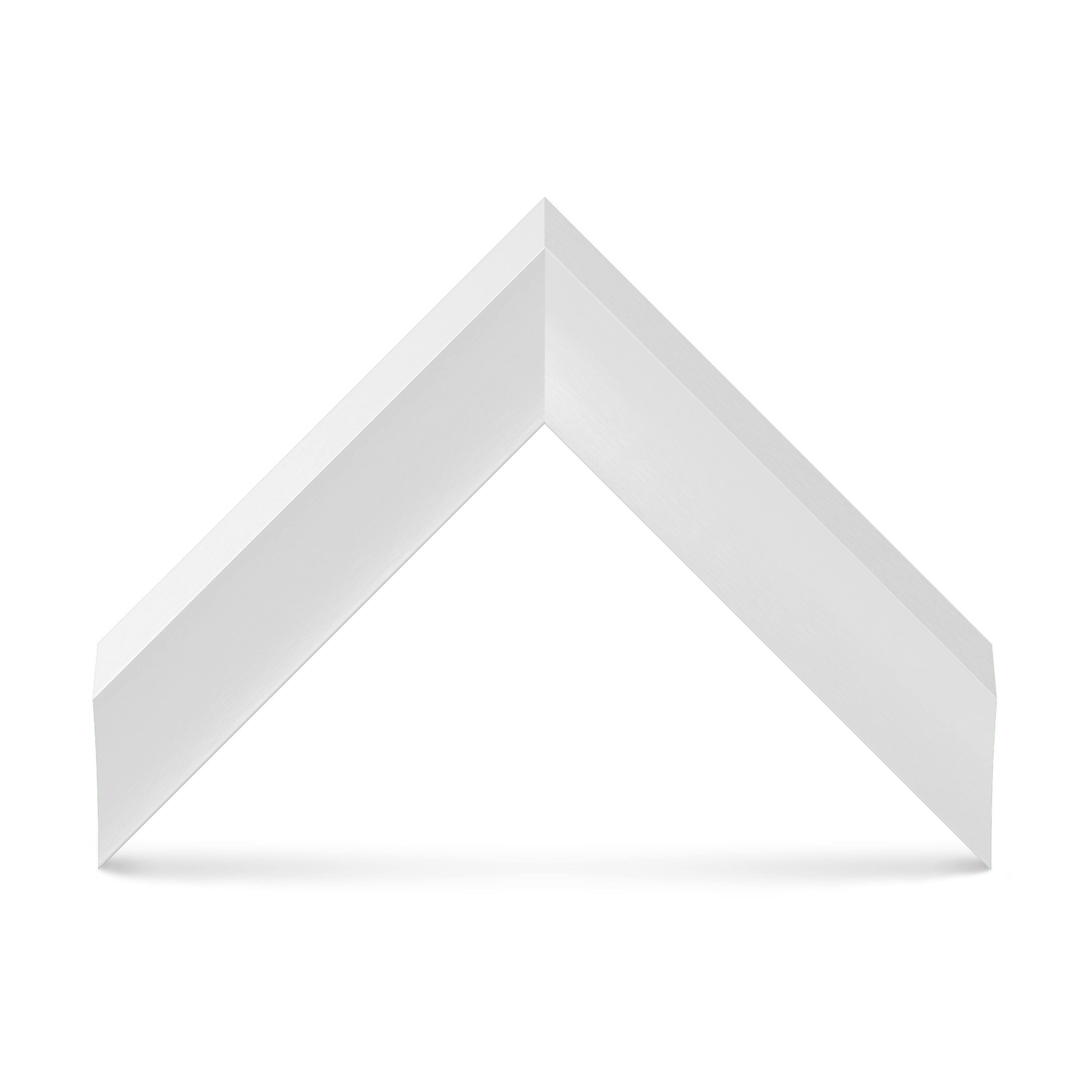 Alt View 11. Deco TV Frames - Alloy Prismatic Bezel for Samsung The Frame TV - 55" - Pure White.