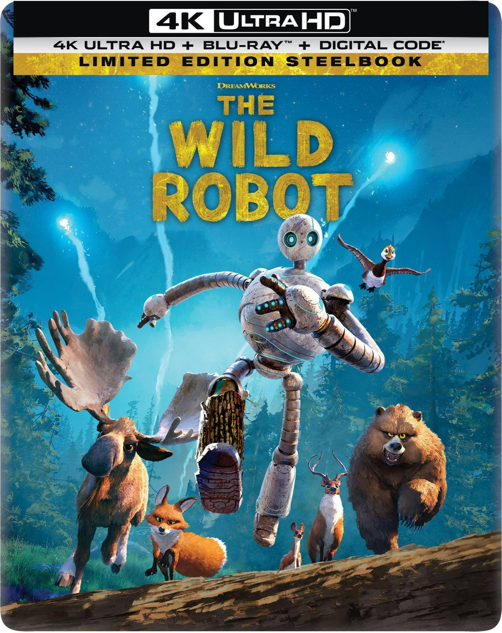 Angle. The Wild Robot (Steelbook)   - 4K Blu-Ray.