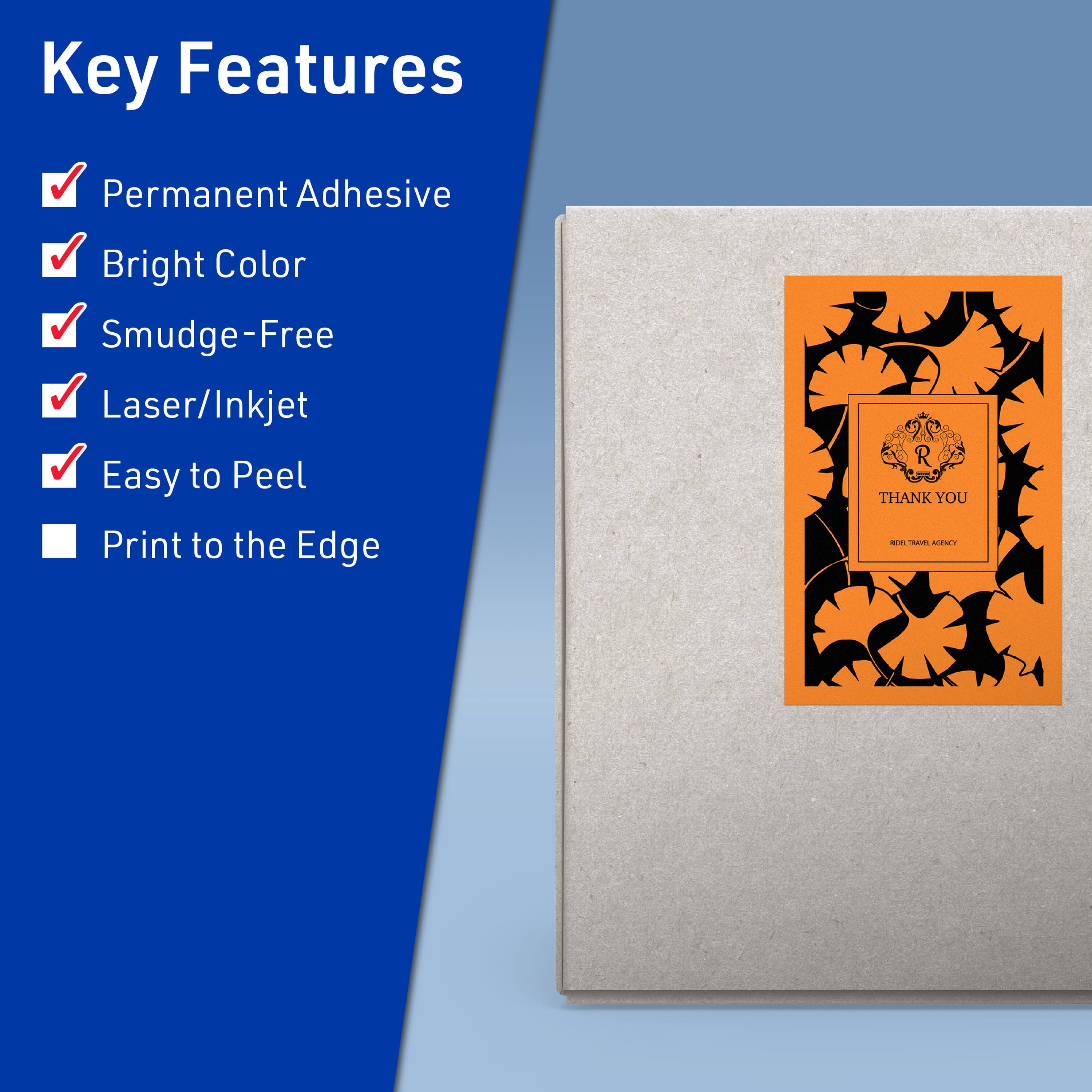Key Features

- Permanent Adhesive
- Bright Color
- Smudge-Free
- Laser/Inkjet
- Easy to Peel
- Print to the Edge

THANK YOU

RODE TRAVEL AGENCY