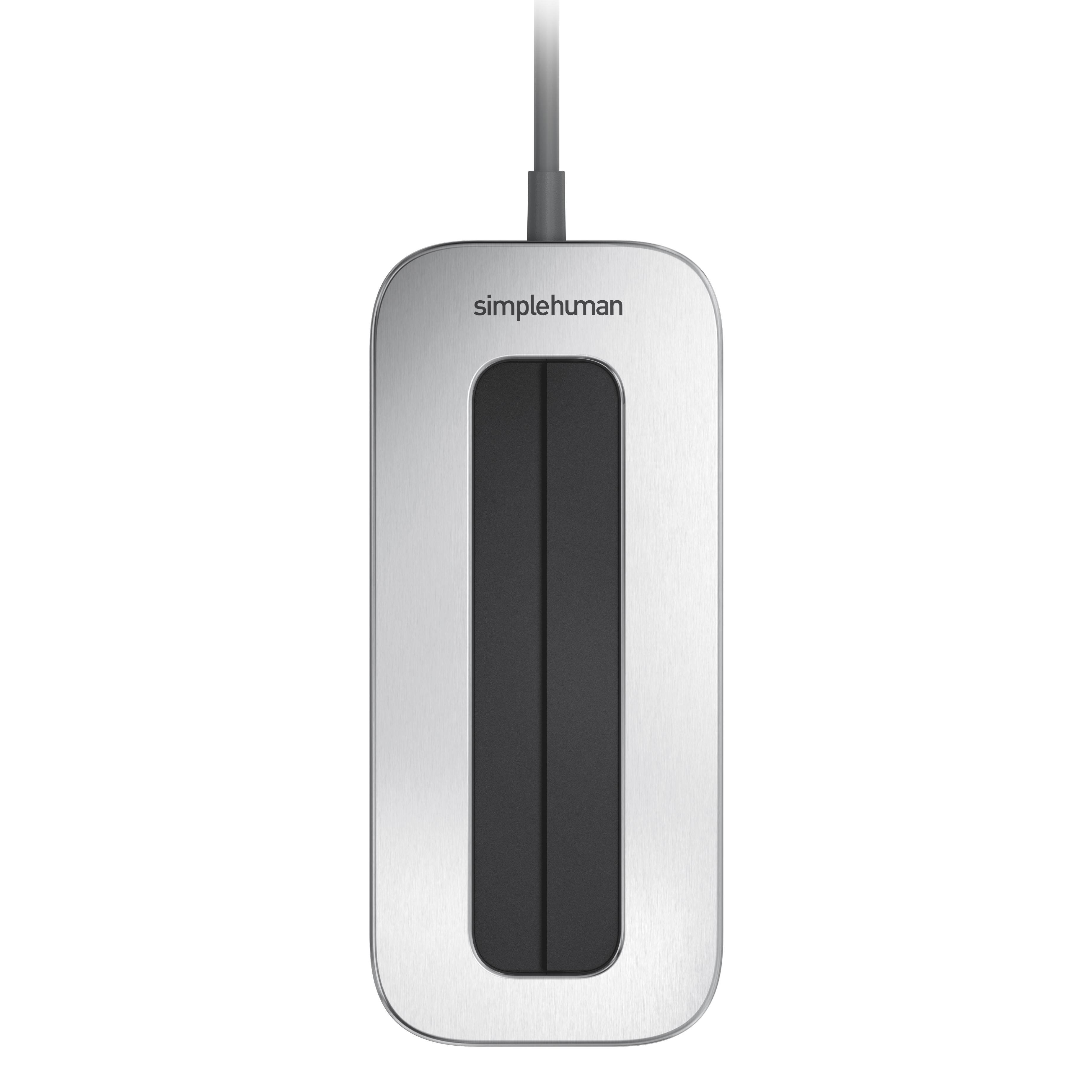 Alt View 3. simplehuman - Cleanstation Phone Sanitizer with UV-C Light - Brushed Stainless Steel.