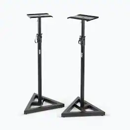 On Stage Stands - On-Stage SMS6000-P Studio Monitor Stands (Pair) - Black