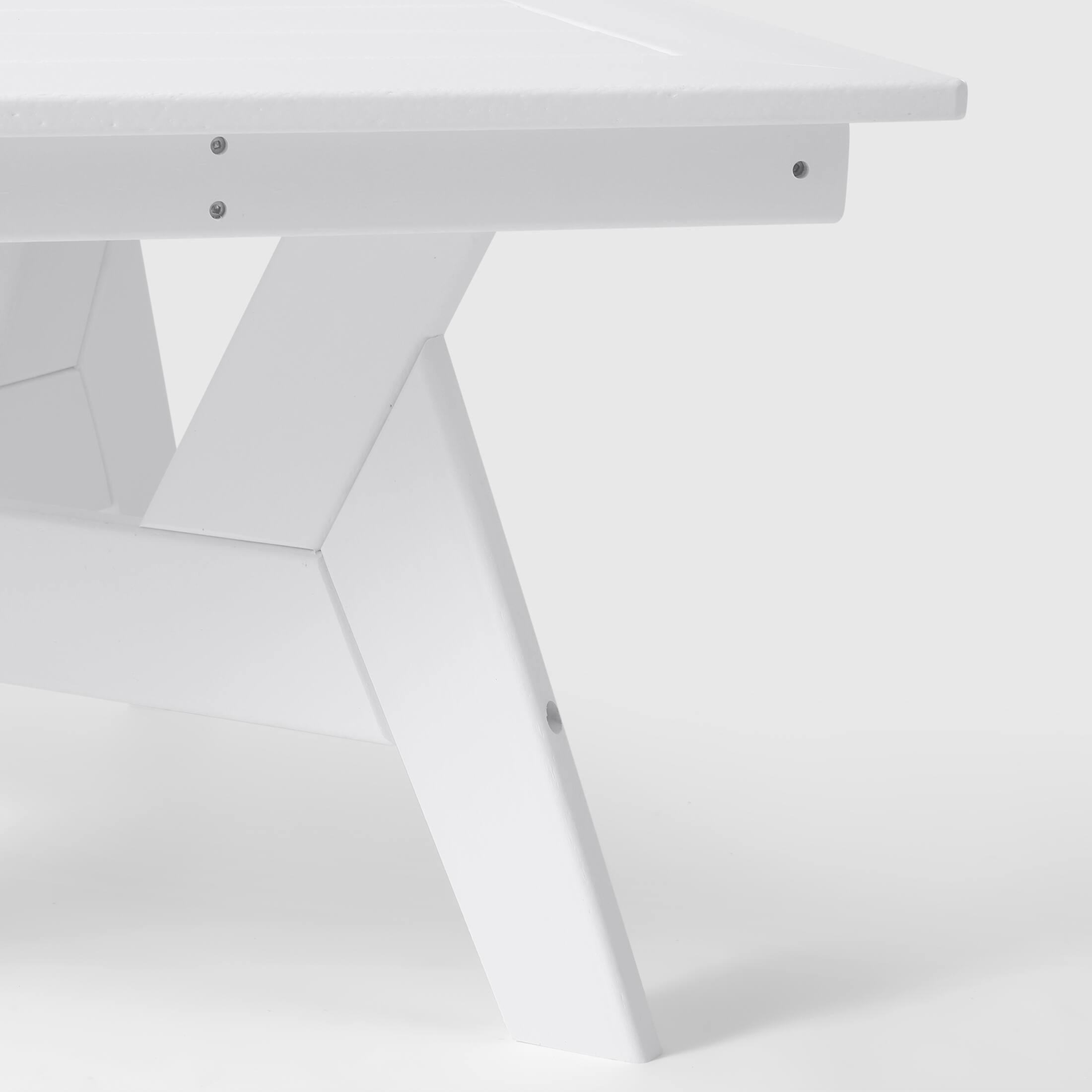Alt View 2. WestinTrends - WestinTrends Avalon Modern Low Outdoor Patio Square HDPE Coffee Table - White.