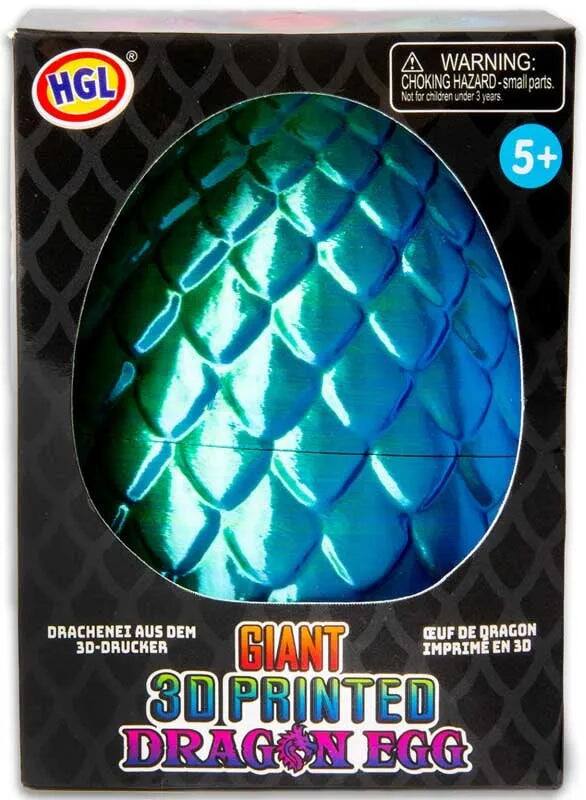 HGL! WARNING: CHOKING HAZARD - small parts. Not for children under 3 years. 5+ DRACHENEI AUS DEM 3D-DRUCKER GIANT IMPRIME EN 3D 3D PRINTED DRAGON EGG